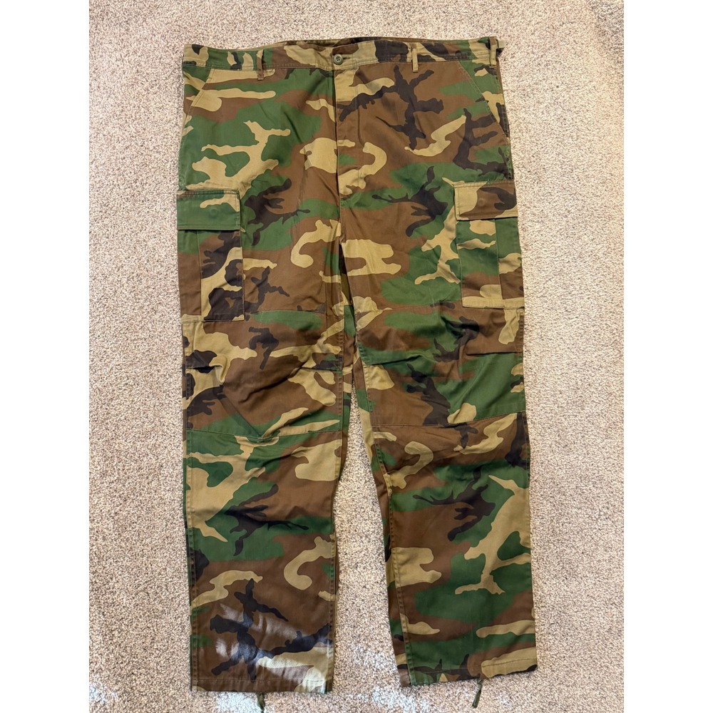 MegaUSA Cargo Pants Mens 3XL Green Woodland Camo Ultra Force BDU Tactical Pants